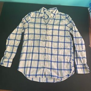 J. Crew windowpane flannel button up